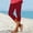 Wine, variant on Wovilon Women's High Waist Capri Leggings with Curved Hem, Solid Color Stretch Cropped Pants, Slim Fit Workout Bottoms for Summer and Daily Wear