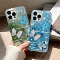 thumbnail image 5 of for iPhone Case,Luxury Laser Water Wave Ripple Butterfly Pattern Soft Shockproof Phone Case (Green,iPhone 15 Pro), 5 of 5
