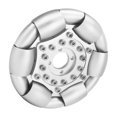 thumbnail image 3 of Single Omni Wheel, 127mm Aluminum Single Omni Wheel 20kg Load Capacity Precise Processing Technology Run Smoothly  for Ball Balance Robot 14210, 3 of 7