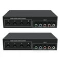 thumbnail image 1 of 2pcs 4x1 Component Video Signal Switcher YPbPr YCbCr Audio DSW41 Divider Panel Button Manual Switch CVBS 720P Metal, 1 of 7