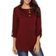thumbnail image 2 of Blusa tipo túnica con botones y chal de manga larga para mujer SG, 2 of 9