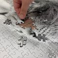 thumbnail image 4 of Ambesonne Cat Jigsaw Puzzle Durable Cardboard, Black and White Effect Kitten, 1000 pcs, Pale Grey, 4 of 5