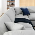 thumbnail image 4 of Modway Commix 6 Piece Down Filled Overstuffed Sectional Sofa Set in Light Gray, 4 of 5