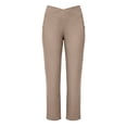 thumbnail image 5 of SeekIslan Women's Crossover Yoga Pants V Waist Straight Leg Pants with Pockets for Gym and Casual Daily, 5 of 6