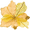 yellow, variant on Glitter Hollow Christmas Flower Maple For Leaf Shape Charm Christmas Decorations
