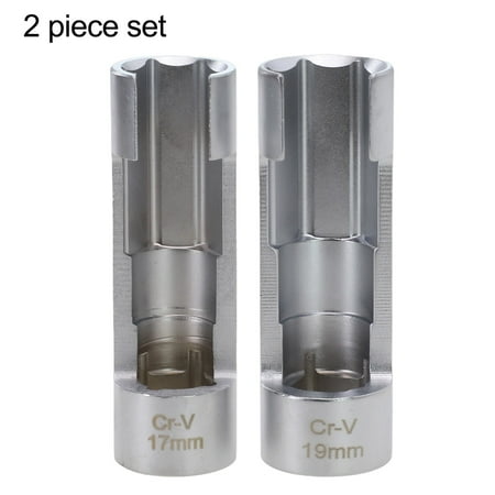 

2PCS 1/2 Diesel Injector Fuel Line Socket Wrench Oxygen Sensor Wrench 17 19mm