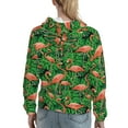 thumbnail image 7 of Daiia Flamingo Pattern Women's Fashion Hoodies & Sweatshirts with Kangaroo Pocket Hooded Sweatshirt with Eye-catching Drawstrings-Small, 7 of 7