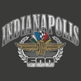 thumbnail image 2 of Mens Indy 500 Distressed Classic Crest T Shirt, 2 of 3