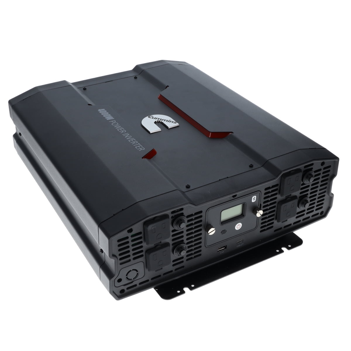 Cummins 4000 Watt Power Inverter Modified Sine Wave Truck Inverter 12V to 110 Volts Four AC Outlets Two USB Ports (Full Cable Kit Included) CMN4000W