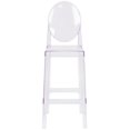 thumbnail image 5 of Home Square 30" Oval Back Ghost Bar Stool in Transparent Crystal - Set of 2, 5 of 5