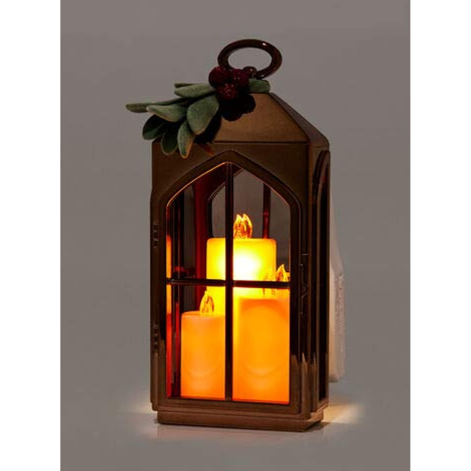 Bath and Body Works White Barn WallFlower Plug Holiday Lantern Bronze