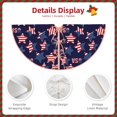 thumbnail image 3 of Rateoe American Stars Pattern Christmas Tree Skirt with Ties , Christmas Tree Decorations, Farmhouse Christmas Decor Xmas Holiday Decorations-30", 3 of 6