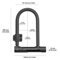 thumbnail image 2 of HERFOM Bike U Lock With Security Cable, 2 of 9