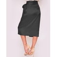 thumbnail image 4 of Falda cruzada satinada AMAD negro M AMAD FW22-F11, 4 of 5