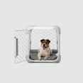 thumbnail image 2 of DIGGS Evolv Dog Crate, Safe, Durable Kennel with Removable Ceiling Panel and Modular, Ash, 23.3", 2 of 7