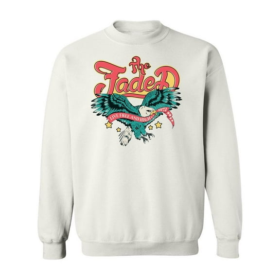 Live Free And High Eagle Sweatshirt Men -Image by Shutterstock, Male 4X-Large