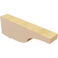 thumbnail image 5 of 2"W x 12"D x 4"H Thin Van Buren Rough Cedar Woodgrain TimberThane Corbel, Primed Tan, 5 of 6