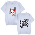 thumbnail image 5 of Uzui Tengen T-shirt summer breathable casual crewneck black and white top, 5 of 7