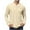 #H-Khaki, variant on GuangCheng Mens Long Sleeve Henley Shirts Button Placket Plain V Neck Tops Slim Fit Basic Blouses