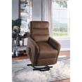 thumbnail image 3 of Lexicon Miraline Suede Power Lift Recliner with Massage and Heat in Brown, 3 of 10