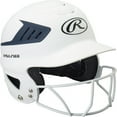 thumbnail image 3 of Rawlings Sporting Goods Rawlings Liberty Exclusive Edition 2 Tone Matte Fastpitch Softball Batting Helmet White/Navy 6 1/2 - 7, 3 of 7