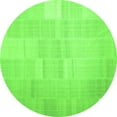 thumbnail image 1 of Ahgly Company Indoor Round Solid Green Modern Area Rugs, 4' Round, 1 of 1