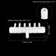 thumbnail image 2 of Aire Línea Tubo Divisor Conector, 2uds 113mm/4,45 6 Vías Peces Tanque Oxígeno Tubo Aire Tubería Adaptador para Acuario, Blanco, 2 of 6