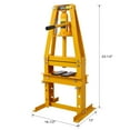 thumbnail image 3 of 6-Ton Benchtop Hydraulic A-Frame Shop Press with Adjustable Plates for Auto Repair, Efficient Metal Working Tool, Stable and Safe Design for Garage and Workshop Needs, 3 of 10