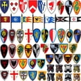 thumbnail image 2 of Bloques de construcción militares, figuras de soldados, juguetes, caballeros medievales, escudo con armas, chaleco, equipos de bandera, la guerra de las rosas, cruzados, 2 of 4