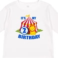 thumbnail image 4 of Inktastic Its My Birthday Circus Tent with Lion 2 Years Old Boys or Girls Long Sleeve Toddler T-Shirt, 4 of 5
