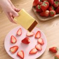 thumbnail image 4 of Sunjoy Tech Fruit Slicer Cup Cutter Stainless Steel Kitchen Tool for Banana Strawberry Egg Mushroom Safe Easy to Clean Mini Slicer Gadget, 4 of 7