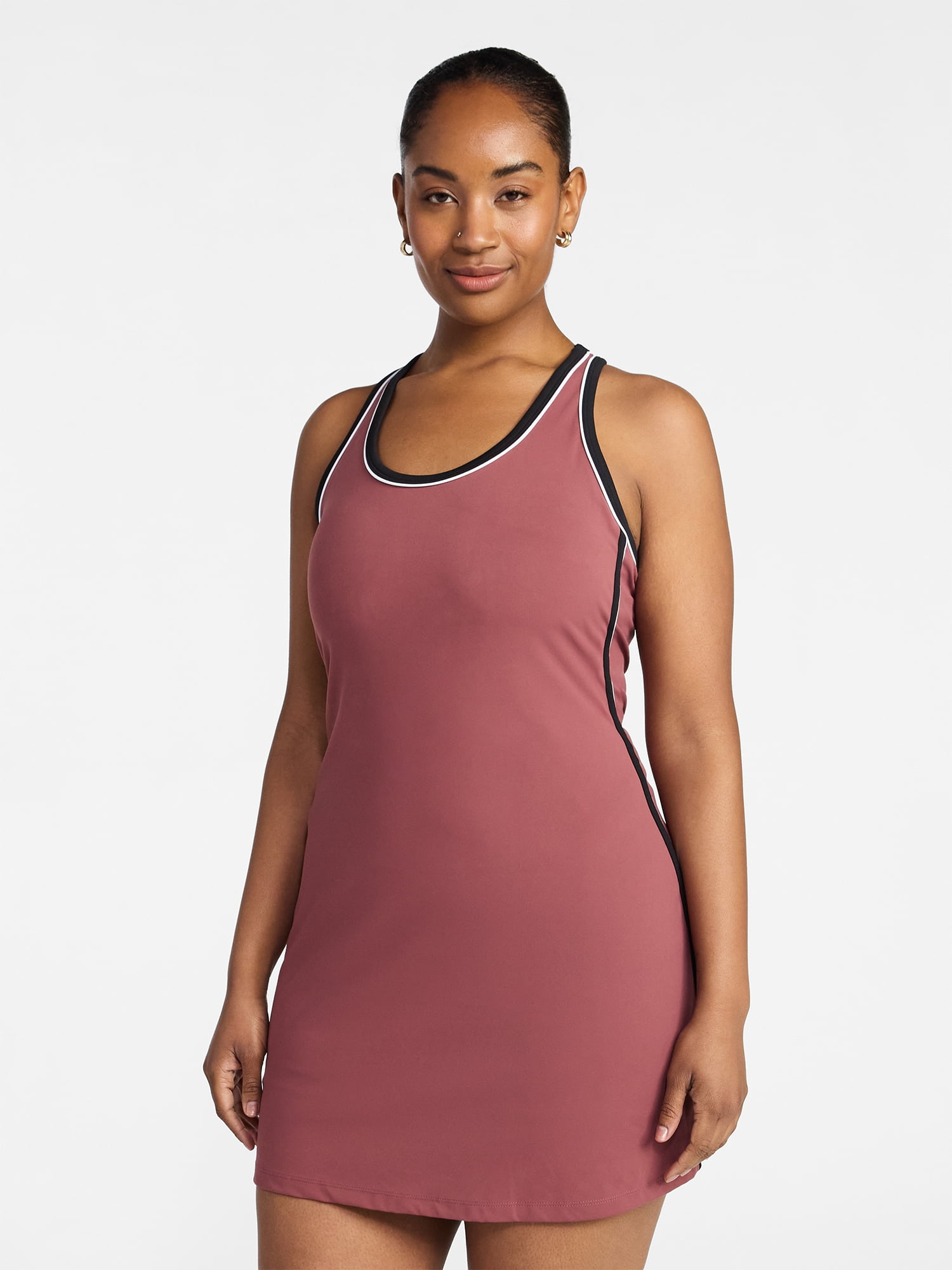 Avia Women's Piped Trim Active Dress, Sizes XS-4X
