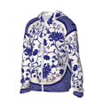 thumbnail image 2 of Easygdp Blue And White Porcelain Pattern Lightweight Long Sleeve Sun Shirt Sports long-Sleeved Sun Protective Clothing, Quick Drying Breathable - XX-Large, 2 of 9
