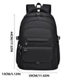 thumbnail image 3 of Backpack, Large Capacity Student Travel Bag With Multiple Compartments Comfortable Shoulder Straps Waterproof Design, For High S*chool College Students Work Commuting Outdoor Trips, 3 of 9