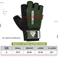 thumbnail image 3 of RDX Weight Lifting Gloves Gym Fitness Workout, Anti Slip Padded Full Palm Protection-Ultra Ventilated Training Cycling Rowing, 3 of 9