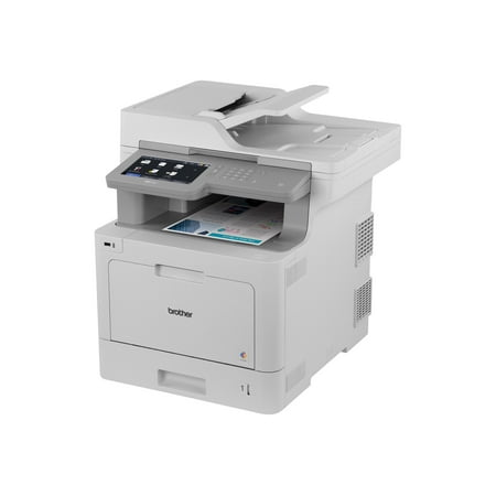 Brother MFC-L9570CDW - Multifunction printer - color - laser - Legal (8.5 in x 14 in) (original) - A4/Legal (media) - up to 33 ppm (copying) - up to 33 ppm (printing) - 300 sheets - 33.6 Kbps - USB 2.0, Gigabit LAN, Wi-Fi(n), USB host, (The Best Multifunction Laser Printer)
