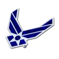 thumbnail image 2 of Elektroplate Automotive Decal US Air Force Wings Reflective Domed 3D All Weather Vinyl 1 Count 3" x 3.5", 2 of 8