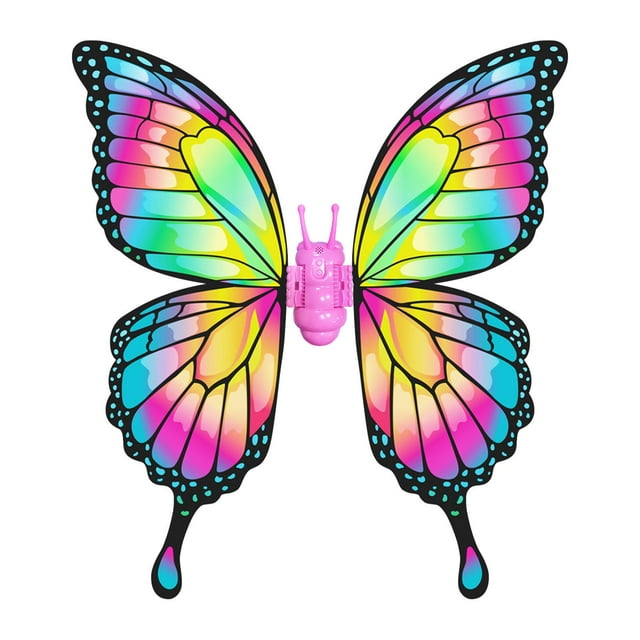 Alas de mariposa en movimiento, regalos de cumpleaños, alas de hada eléctricas de Pascua, alas de hada iluminadas Multicolor