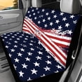 thumbnail image 2 of POLERO Rear Bench Seat Cover for Car Interior Auto, American Flag Print Set of 2 Rear Bench Seat Protections Non-Slip Waterproof, 2 of 4