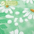 thumbnail image 3 of Smile Bee Waterproof Vinyl Tablecloth, Rectangle Wipeable Spill-Proof Table Cover with Flannel Backing for Home, Kitchen, Dining, Party & Outdoor (Green, 60" x 120"), 3 of 9
