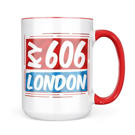 

Neonblond 606 London KY red/blue Mug gift for Coffee Tea lovers