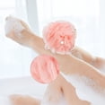 thumbnail image 2 of Exfoliating Glove and Bath Sponge Set for Shower, TRIANU Exfoliating Back Scrubber, Bath Back Scrubber for Men and Women, Pink, 2 of 8