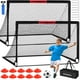 thumbnail image 1 of Juego de porterías de fútbol VAVOSPORT Kids de 6 x 4 pies con balón de fútbol, conos y bolsa, 1 of 9