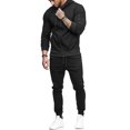 thumbnail image 1 of Men Tracksuit Set Hooded Sweatshirt Pants Joggers Sport, 1 of 2