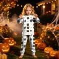 thumbnail image 6 of Leey-World Halloween Kids Pajamas Toddler Baby Girls Boy Halloween Pajamas Set Kids Sleepwear 2 Pcs Pjs Long Sleeve Top and Pant Sleepwear Clothes Sets, 6 of 9