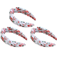 thumbnail image 1 of Diademas anchas anudadas para mujeres y niñas, aros antideslizantes con nudo cruzado bohemio, diademas y accesorios para el cabello a la moda para mujer, 1 of 5