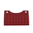thumbnail image 2 of Kdxio Buffalo Plaid Red Black Print Tissue Box Cover,Modern PU Leather Rectangular Tissue Box Holder for Bathroom Living Room Bedroom Office Desk Car Home, 2 of 9
