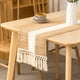 thumbnail image 1 of Nvzi Camino de mesa de comedor estilo granja, estilo rústico bohemio, para mesa de centro, de 70 pulgadas de largo,para decoración de cocina navideña otoñal, 13 x 70 pulgadas (blanco, amarillo), 1 of 4