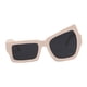 thumbnail image 3 of Gafas de sol divertidas, elegantes, versátiles, para conducir, irregulares gris beis, 3 of 9