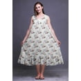 thumbnail image 5 of Bimba White2 Floral Mandala,Amber Flush & Lily Sleeveless Night Gown For Womens Cotton Printed Nightwear Ladies Sleepwear Medium, 5 of 6